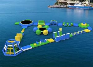 China Eco Friendly Kids Inflatable Water Park , Inflatable Water Obstacle Course wholesale