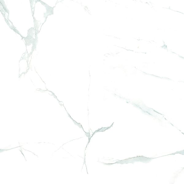 Living Room Carrara White Marble Surface Tile 600x600mm Size Glaze Polished Marble Tile Solid Vitrified Floor Tiles House Decor