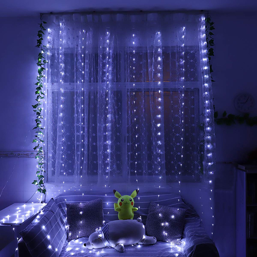 3M LED String Light Remote Control USB Garland Curtain Lamp Bedroom Fairy Wedding Christmas Decoration Supplies Holiday