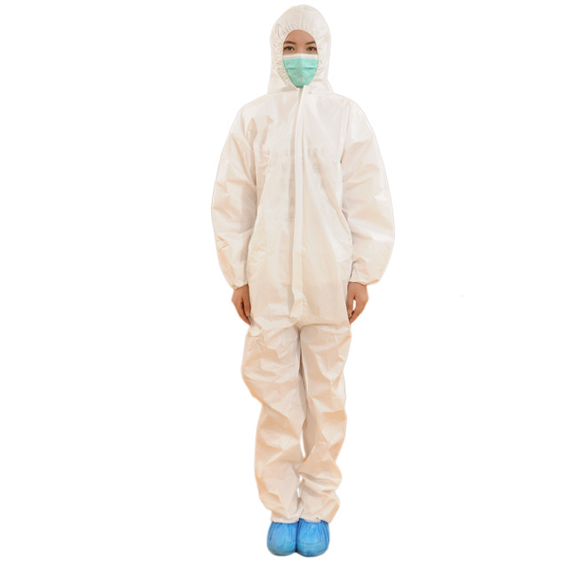 China Durable Disposable Painters Coveralls , White Disposable Coveralls With Hood wholesale
