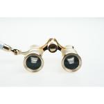 Metal Vintage Telescope Antique Binocular Glasses for Opera 3x25 Exit Pupil 8