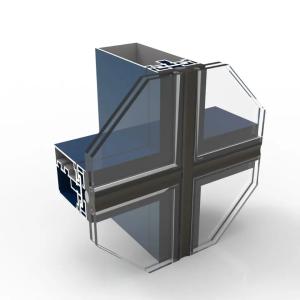 China Anodizing Glazed Aluminum Curtain Wall 6063 T5 Aluminium Curtain Walling wholesale