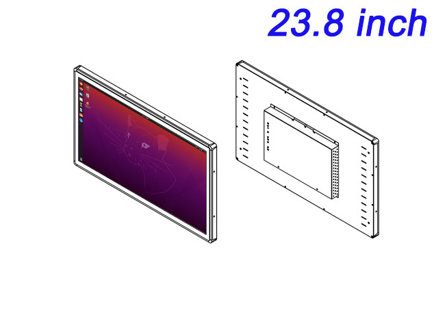 23.8-Inch Linux Embedded Display for Public Information Panels, Industrial Automation, Energy Dashboards, and Smart City Applications
