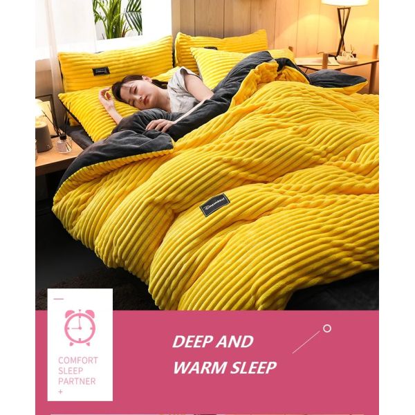 Customized Queen King Size Bed Sheet Quilt Cover Bedding Set in 4 Grade Color Fastness