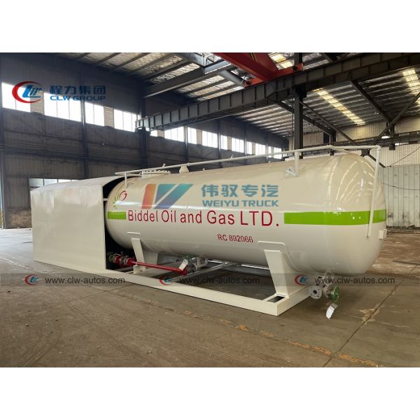 10cbm 10m3 LPG Gas Plant LPG Refilling Gas Tank Station With Dispensers