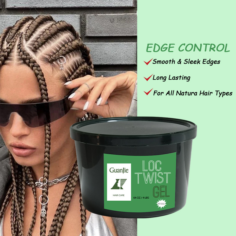 Private Label Hair Care Shea Butter Braid Gel No Flake Loc And Braid Gel Extra Hold Loc And Twist Gel