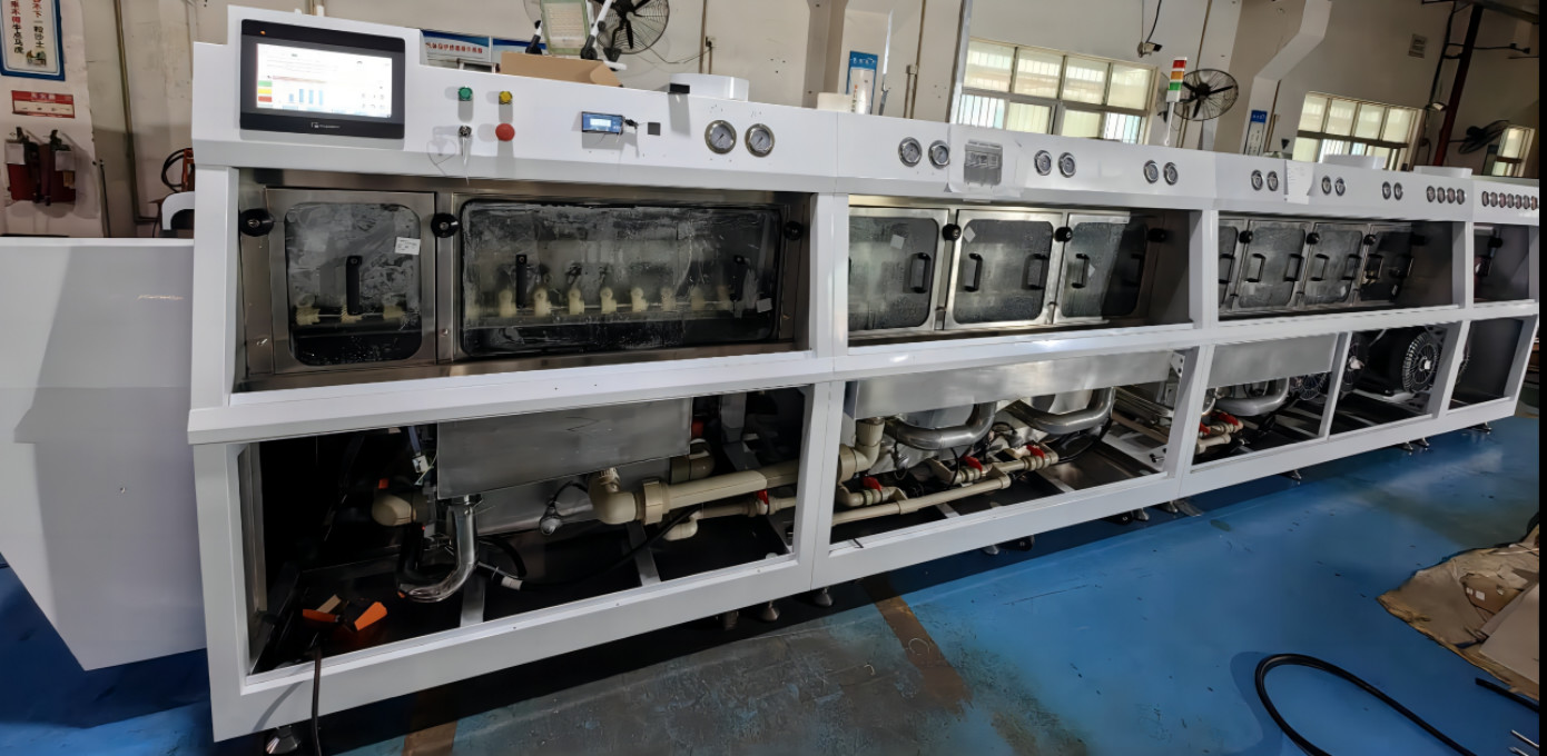 Automated Component Cleaning Machine In Line Wear Resistant Stable