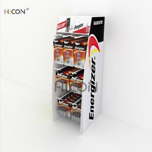 China Counter-Top Custom White Metal Energizer Battery Display Stand wholesale