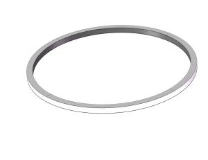 China Outside Led Suspended Ring Pendant CR120X90mm Linear Lighting Fixtures wholesale