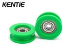 626ZZ 6x31x11.5mm Ball Bearing Pulley / U Type Green Sliding Door Roller Wheels