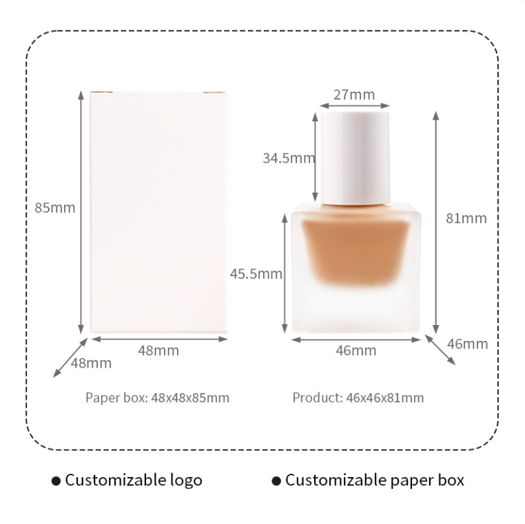 OEM / ODM Hot Selling 100 Shades Foundation Lightweight Organic Vegan Makeup Foundation Customize Your Own Makeup Foundation
