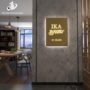 China Metal Round Sign White Indoor And Outdoor Signboard Metal Sign Light Box wholesale