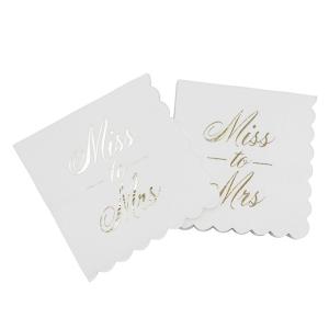 China Gold Foil Cocktail Paper Napkins Serviettes Disposable For Weddings wholesale