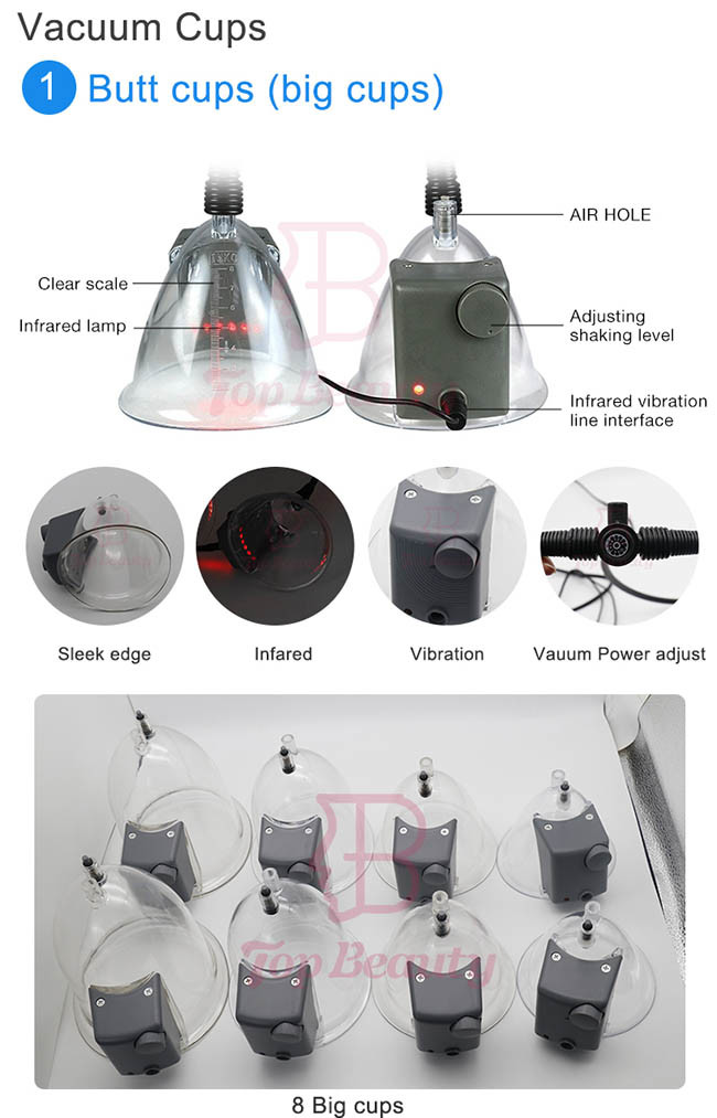 50KPA 28 Cups Breast Buttocks Enhancement Vacuum Machine
