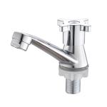 Zinc Stylish Bathroom Single Cold Water Basin Taps In Chrome