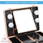 Easy Organizing Cosmetic Beauty Case Impact Resistance For Makeup Artists