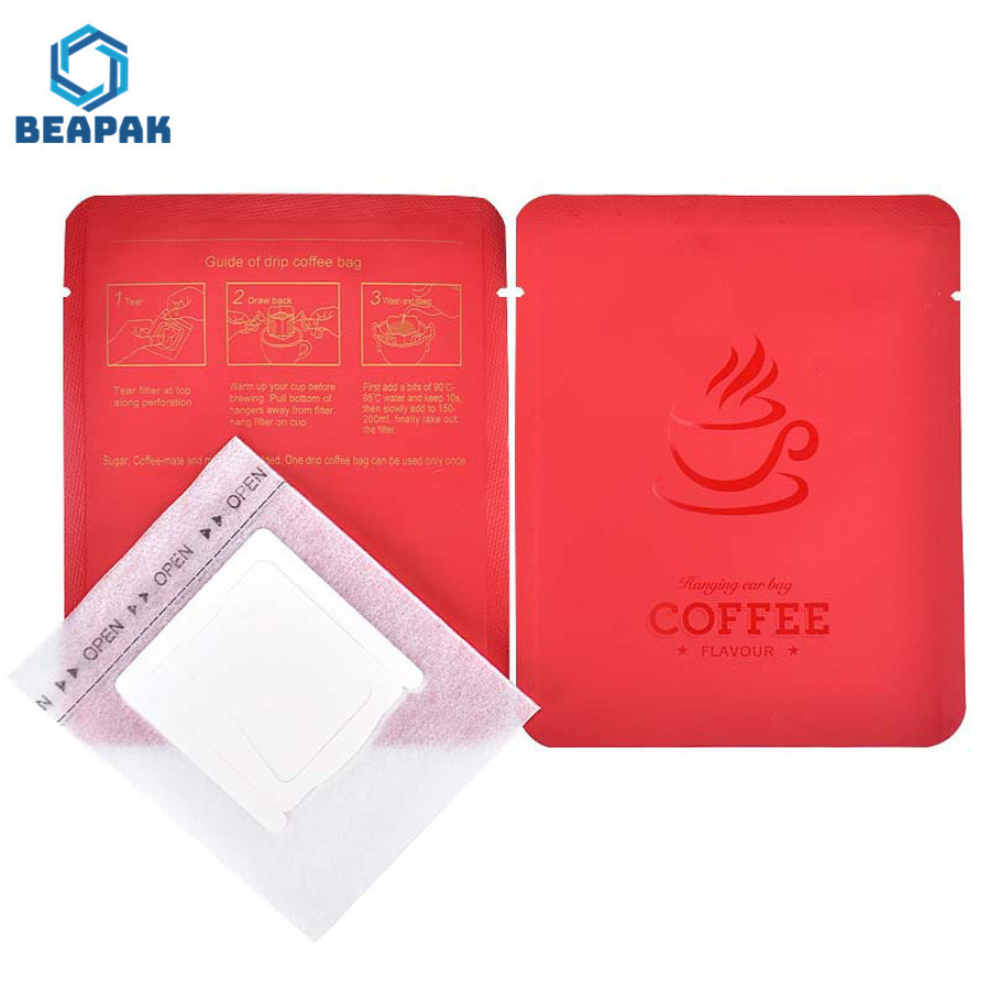 Travel 100pcs Eco non woven Drip Coffee Filter Bags