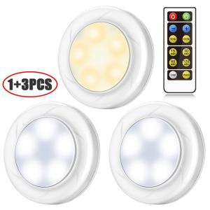 China 4.5VDC Battery Operated Puck Lights With Remote wholesale