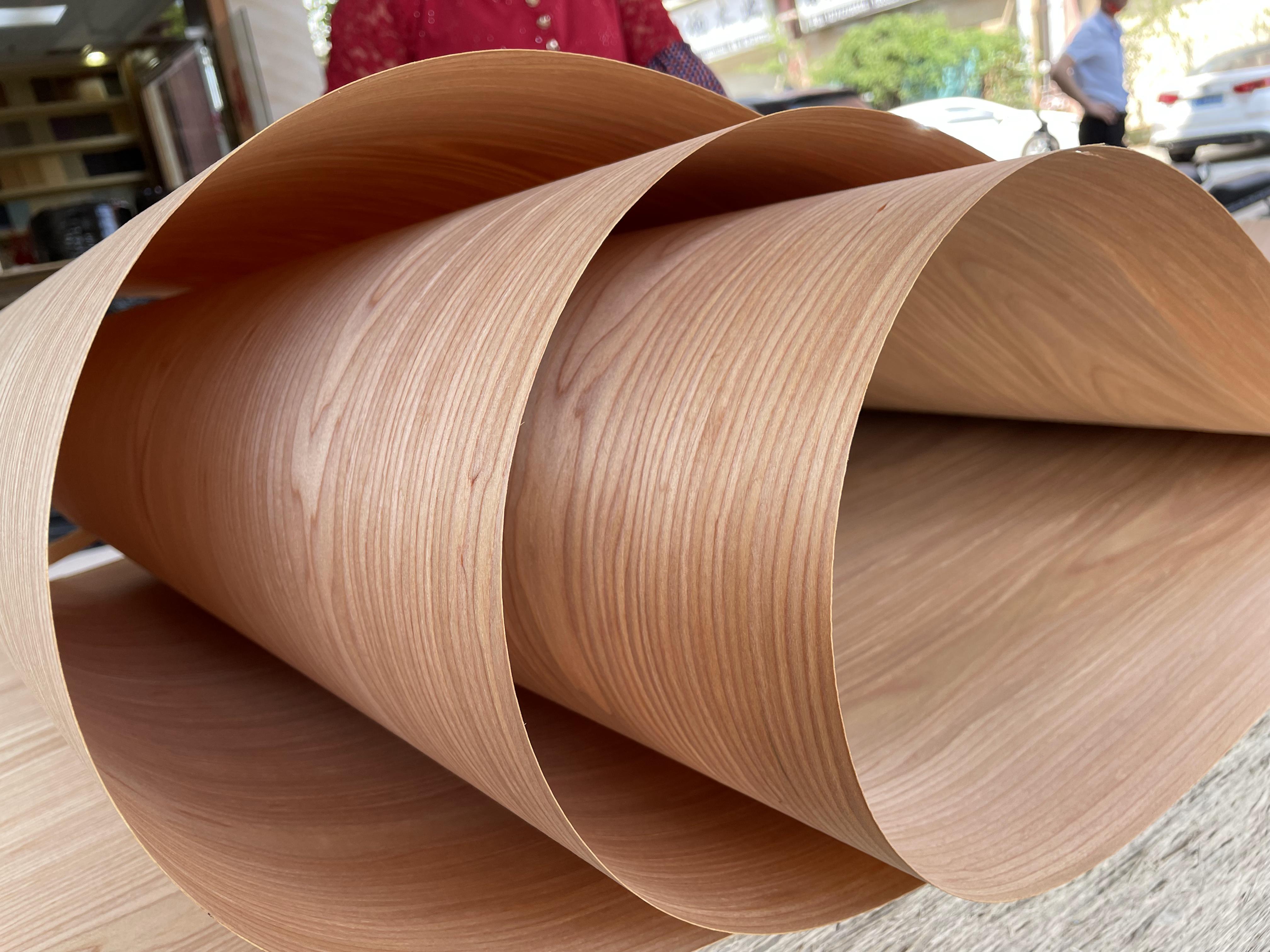 New Design Free Sample Engineered 2500*240mm Cherry Reconstituted Wood Veneer For Boat Decking Door