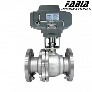 China FABIA Electric High Pressure Two-Piece Ball Valve wholesale