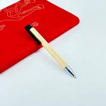 Creative Promotional Bamboo Wood Pen 1.0mm Environmently Retractable Ballpoint