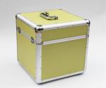 LP 12" Aluminum Carry Case Yellow DVD Storage Box Aluminum ABS Diamond Portable