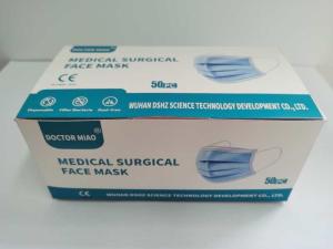 China Fiberglass Free 3 Ply Disposable Medical Face Mask wholesale