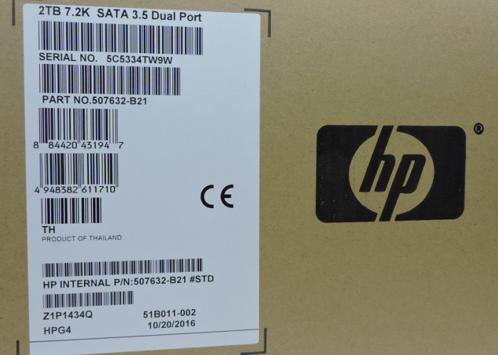 High Durability HP Hard Disk 507632-B21 508040-001 SATA 2TB 1 Year Warranty