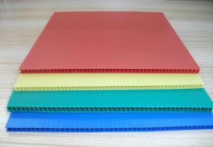 China Degradable Hollow SGS Twin Wall Polypropylene Sheet 250g/Sqm wholesale