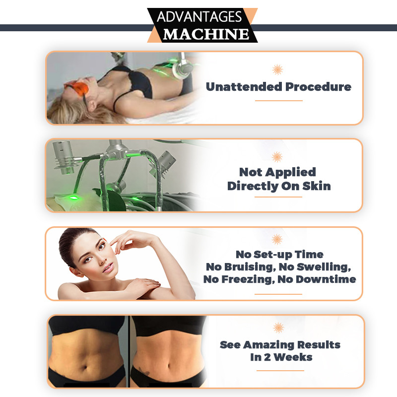 Non Invasive Laser Liposuction Machine 6D Body Slimming Weight Loss 600W