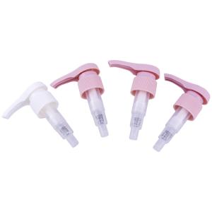 China 33/410 Plastic Lotion Pump Dishwashing Liquid Lotion Pump Pink Color With 4ml Dosage on sale