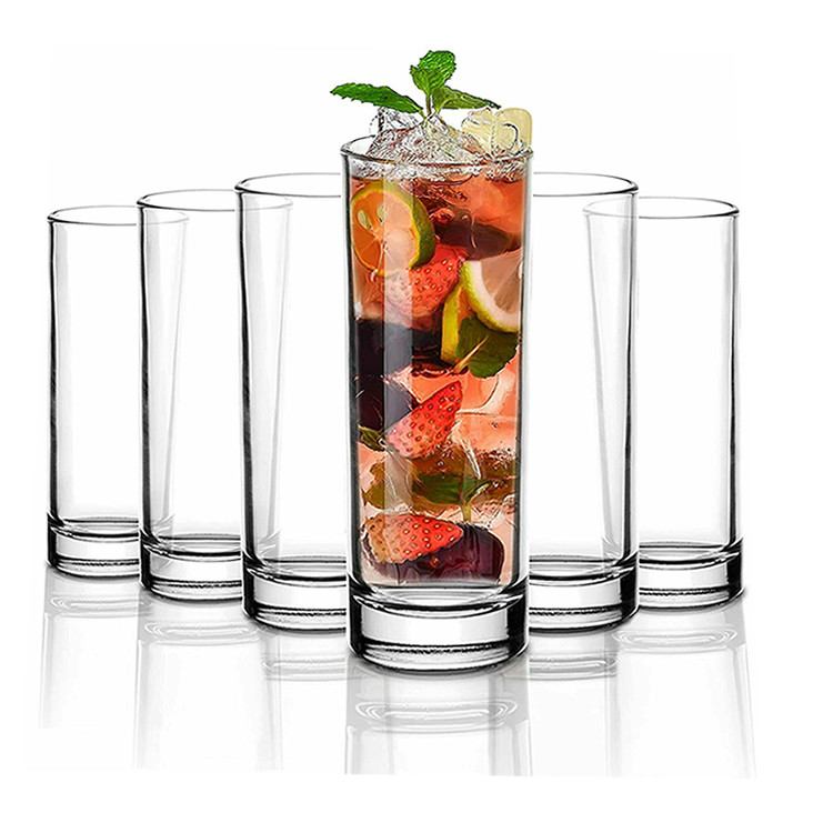 Reusable Polystyrene Plastic Hi Ball Glasses 210ml For Weddings Parties