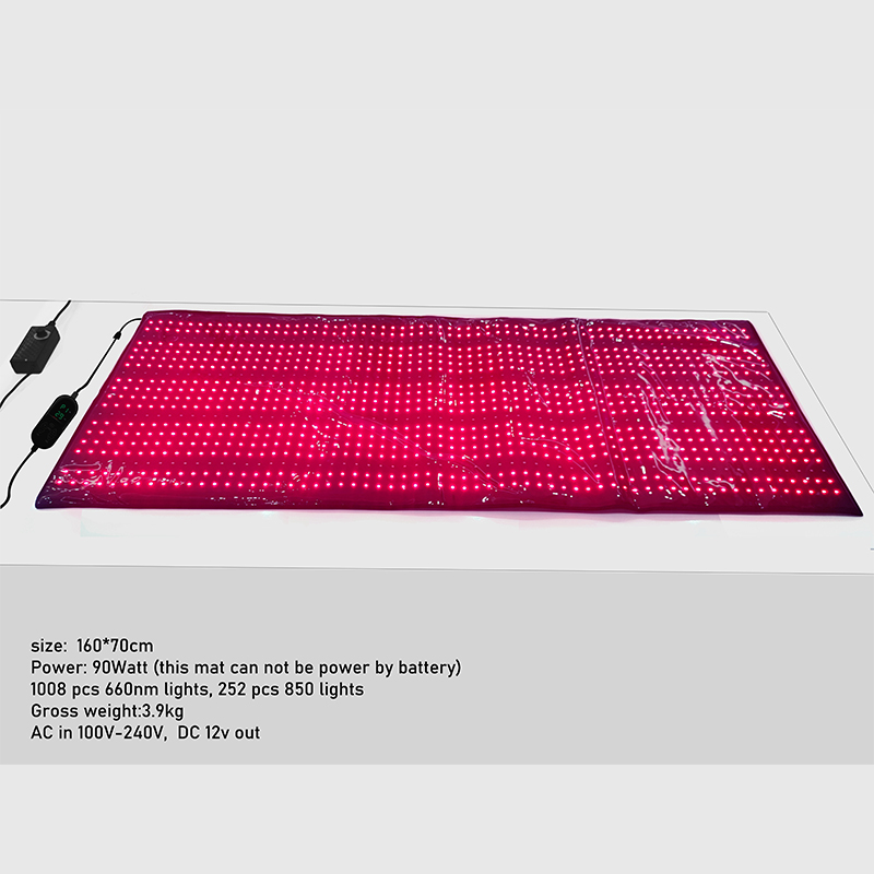 Waterproof Red Infrared Light Therapy Mat Blanket For Pain Relief 660nm 850nm
