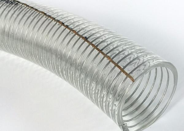 Non Toxic 2 Inch Clear PVC Spiral Steel Wire Reinforced Vacuum Plastic Hose