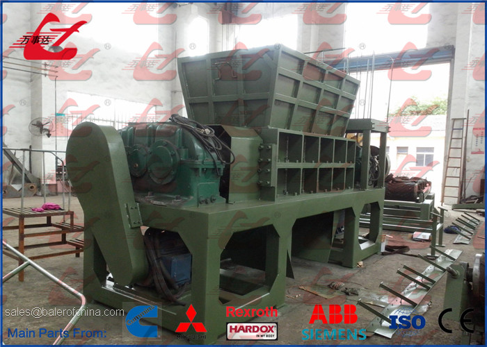 Siemens Motor Scrap Metal Shredders Car Shredder Machine With Unaided Model Blades