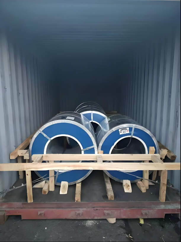 Customized RAL Color Wooden Case Package Prepainted Galvanized Steel Coil for Products