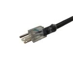 20A/250V SJTW Heavy Duty Black Extension Cable with 3 Prongs and Outdoor