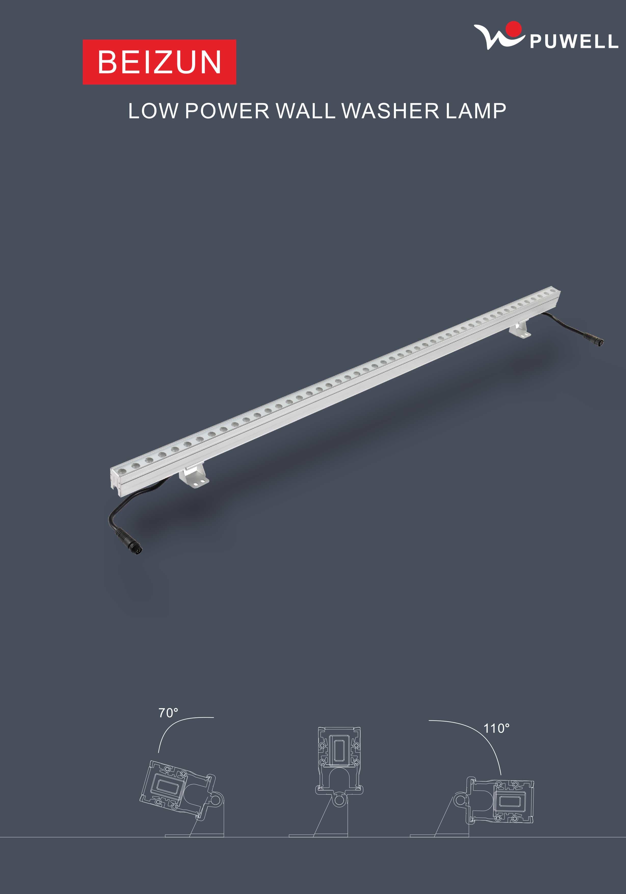 Vibration Resistant DC24V 15W LED Linear Wall Washer