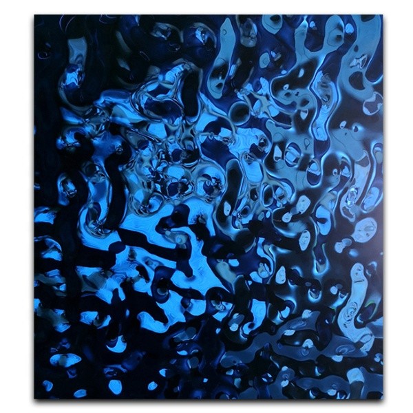 stainless steel sheet manufacturers pvd coating colors Sapphire blue small stainless steel water ripple sheet