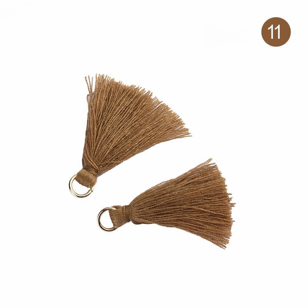 Colorful Cotton Tassel 3cm Garment Decoration Cotton Thread Tassels