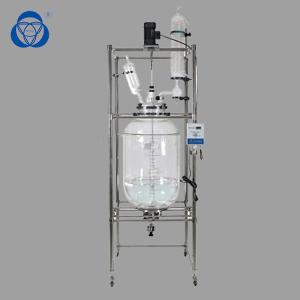 China Customized 50L Chemical Glass Reactor CE Approved Lab Application wholesale