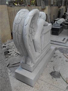 China Granite hand carved weep angel statue memorial monuments wholesale