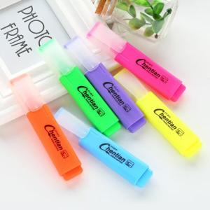 China Six Color Fluorescent Highlighter Pen Large Capacity Marker Pen Coloring Marking wholesale