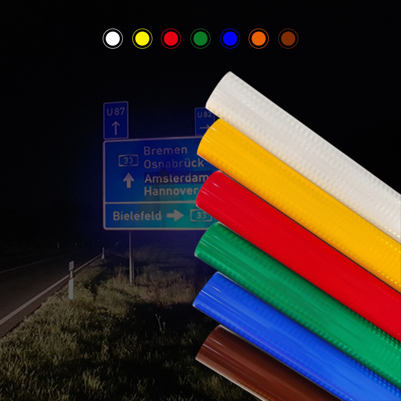 High Visibility Micro Prismatic EGP Reflective Material For Stop Street Signs