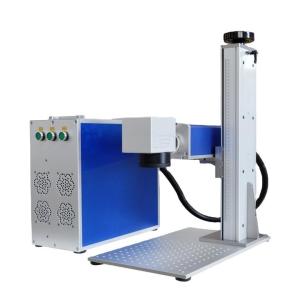 China Jewelry Plastic Metal Fiber Laser Marking Machine 30W Mini Portable Desktop Laser Marker wholesale