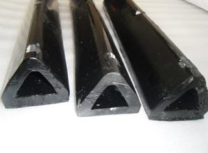 China Non-standard Injection Molding Black Triangle Piping , Industrial Polyurethane Parts wholesale