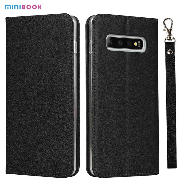 Minibook PU Leather Phone Case For Samsung Galaxy S9 Plus S8plus Low MOQ Lanyard Strap
