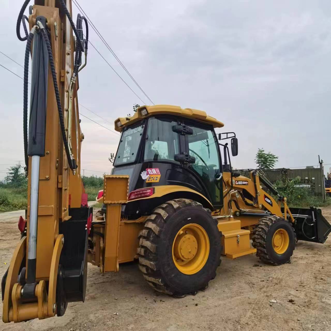 Used CAT420F Backhoe Loader Caterpillar Cat 420F Good Condition 1.14 m3 Bucket Capacity