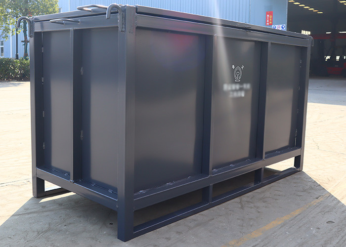 2T Waterproof Extended Steel Foldable Pallet Box For Industrial Transport