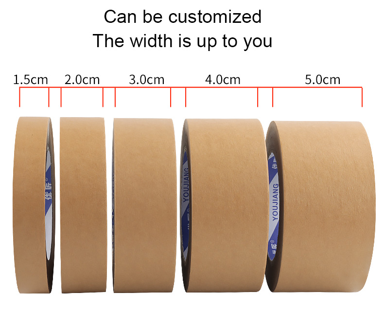 Gummed Custom Logo Self Adhesive Kraft Paper Tape For Sustainable Packaging Solutions